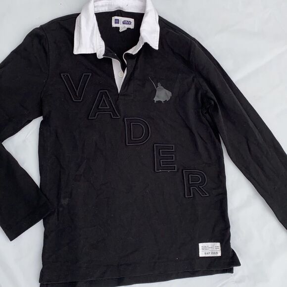 GAP black Dark Vader long sleeve shirt youth Med - Picture 5 of 5
